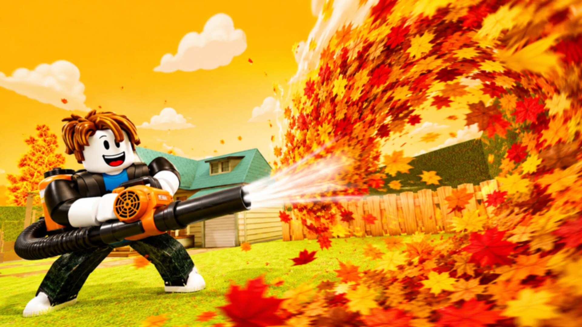 🍂 Clean all the leaves! Roblox artwork